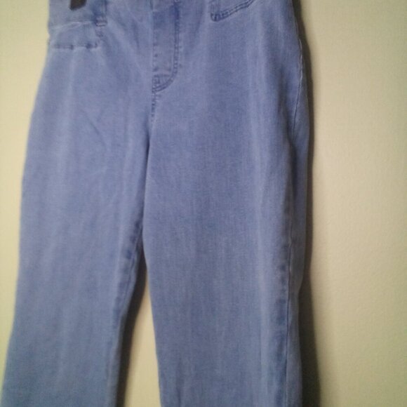 Nic + Zoe jeans 10 Women Demi Boot Pull On Elastic Waist Light Wash Blue - Picture 8 of 14